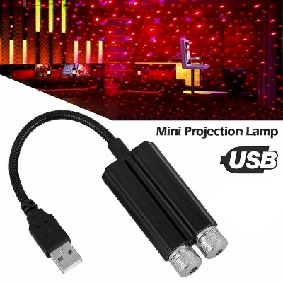 Picture of 1pcs LED Car Dome Light Galaxy Projector Night Light Adjustable USB Decoration Light Car Interior Light Starry Sky Night Light - Table Lamp-Asia Express - Black