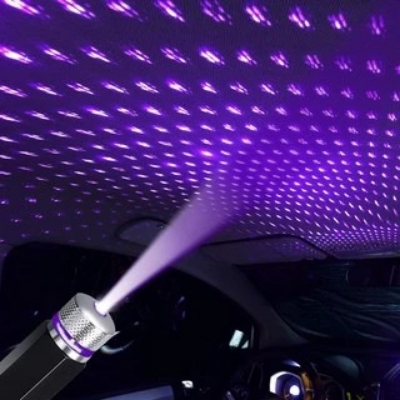 Picture of 1pcs LED Car Dome Light Galaxy Projector Night Light Adjustable USB Decoration Light Car Interior Light Starry Sky Night Light - Table Lamp-Asia Express - Black