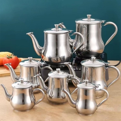 Picture of Stainless Steel Oil Strainer Pot Container Jug Storage Can With Filter Cooking Oil Pot Kitchen Large Capacity 32oz - silver