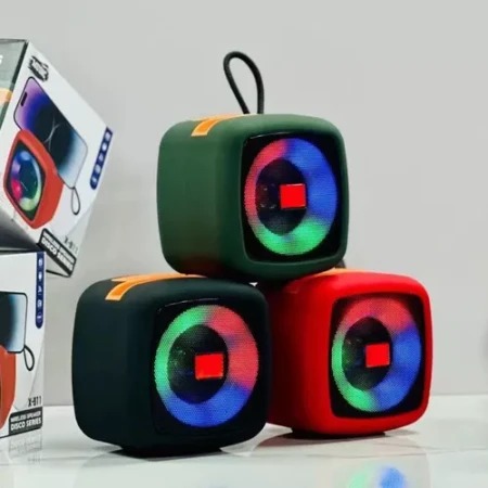 Picture of X-911 Wireless Portable Rechargeable Mini Disco Speaker Bluetooth, FM Radio, AUX, TF Memory Card Reader and USB Pen Drive-Asia Express