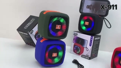 Picture of X-911 Wireless Portable Rechargeable Mini Disco Speaker Bluetooth, FM Radio, AUX, TF Memory Card Reader and USB Pen Drive-Asia Express