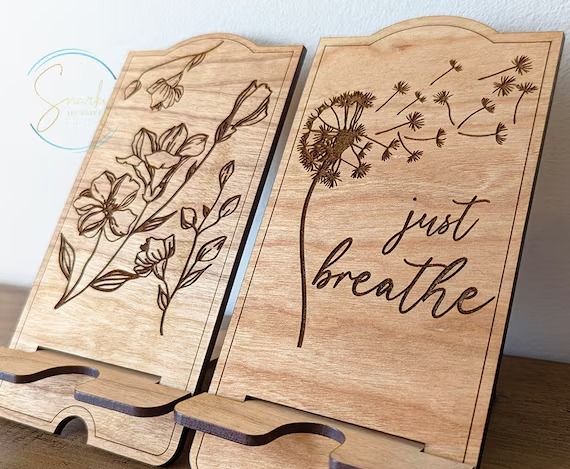 Picture of 1PCS New Wooden Phone Holder Stand Mobile Smartphone Support Tablet Stand-Multi design - Brown