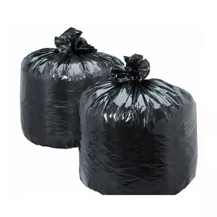 Picture of BLACK (24" X18") 100PCS Trash Bag / Poly Bag / Garbage Bag / Moyla Felar Bag / Polibag
