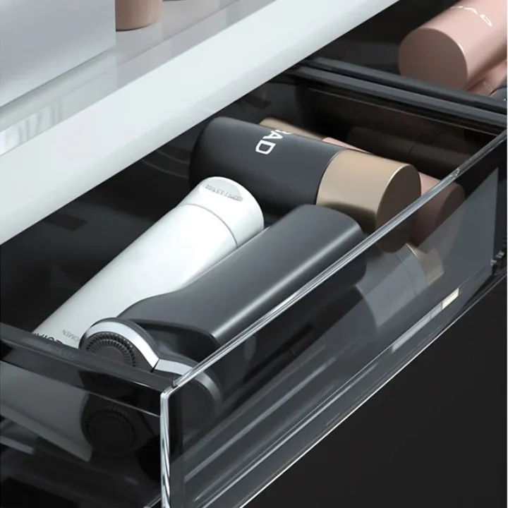 Picture of 4 Layer Kitchen , Bathroom ,Wall Mounted Shelf Multifunctional Toiletries Storage Rack. Kitchen Seasoning Bottle Storage Rack. Cosmetics Organizer-The asia express - Black