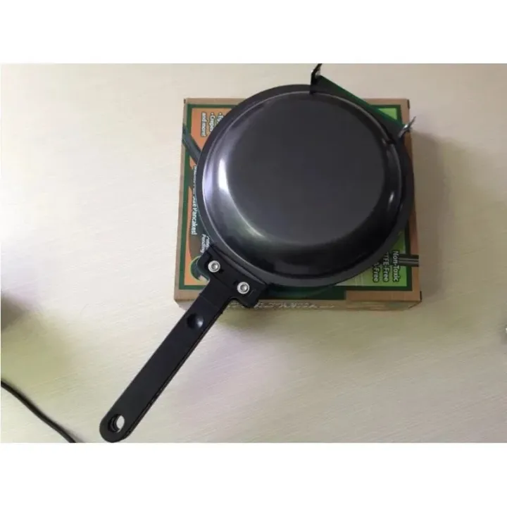 Picture of Double Sided Frying Pan Green Nonstick Stir Frying Pan with Ceramic Coating Pancake Maker Cake Maker Home Kitchen Cookware-The Asia Express - Green