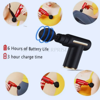 Picture of Body massage gun,Electric Vibration Body muscle massager Fascial Gun & Recovery device,fascia,body massage machine,Facial Body Massage Gun-The Asia Express - Multicolor