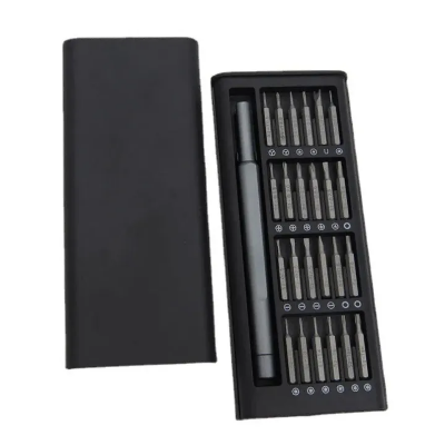 Picture of 24 in 1 Multifunctional Screwdriver Tool Set For Mobile Phone, Computer, Electronic Product repair, Camera Maintenance and Disassembly_The Asia Express - Black