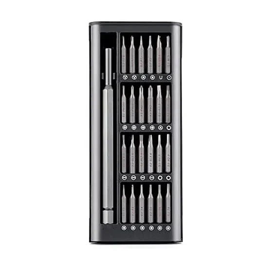 Picture of 24 in 1 Multifunctional Screwdriver Tool Set For Mobile Phone, Computer, Electronic Product repair, Camera Maintenance and Disassembly_The Asia Express - Black