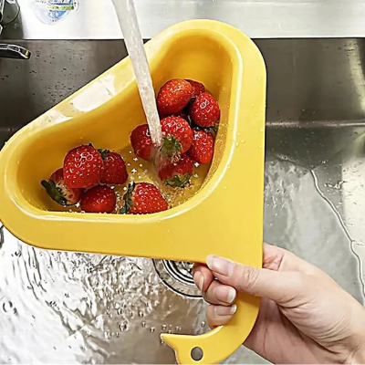Picture of Kitchen Sink Filter Swan Drain Basket Garbage Filter Multifunctional Hanging Rack Shelf Strainer Sink Hanging Rack Accessories_ The Asia Express - Multicolor