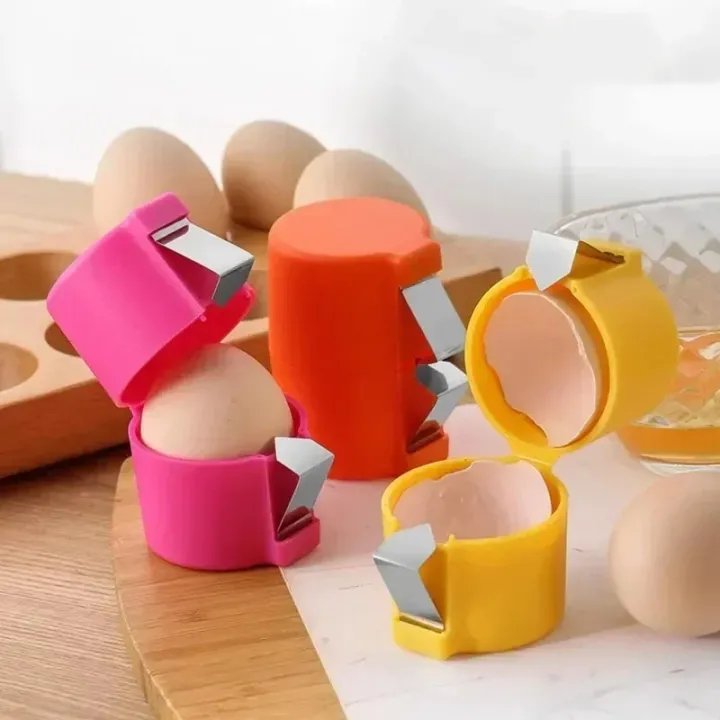 Picture of Egg Beater Opener Egg Shell Separation Tools Egg Cracker Portable Eggshell Opener Kitchen Baking Tools Kitchen Gadget_The Asia Expresss - Multicolor