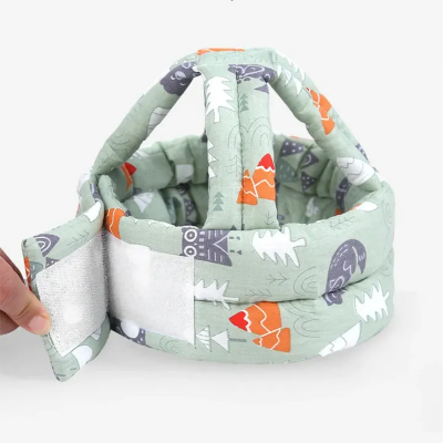 Picture of Baby Head Helmet Baby Toddler Anti-Collision Cap Adjustable Child Crashworthiness Soft Helmet Baby Head Soft Protection Artifact-The Asia Express - Multicolor