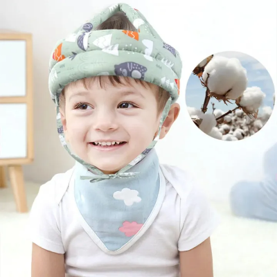 Picture of Baby Head Helmet Baby Toddler Anti-Collision Cap Adjustable Child Crashworthiness Soft Helmet Baby Head Soft Protection Artifact-The Asia Express - Multicolor