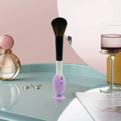 Picture of 3 pcs Tooth Brush Cover Caps Stand Cute Standing Portable Travel Toothbrush Head Cover Cute Fish Shape Silicone Suction Cup Toothbrush-The Asia Express - Multicolor