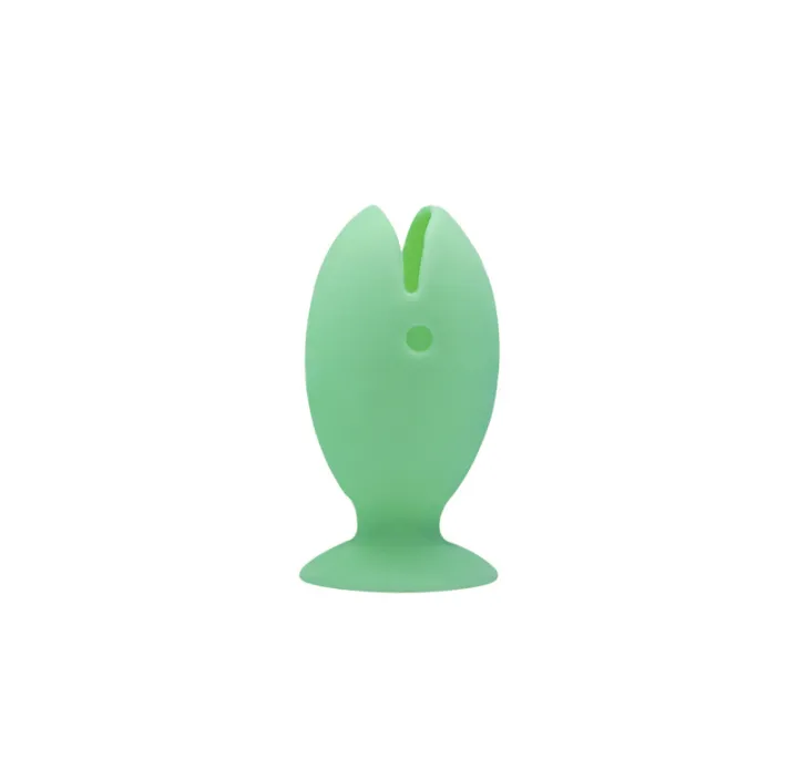 Picture of 3 pcs Tooth Brush Cover Caps Stand Cute Standing Portable Travel Toothbrush Head Cover Cute Fish Shape Silicone Suction Cup Toothbrush-The Asia Express - Multicolor