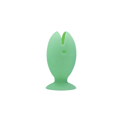 Picture of 3 pcs Tooth Brush Cover Caps Stand Cute Standing Portable Travel Toothbrush Head Cover Cute Fish Shape Silicone Suction Cup Toothbrush-The Asia Express - Multicolor