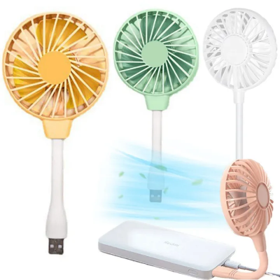 Picture of Mini Fan USB In-line Plug Silent Home Office Desk Laptop Strong Wind Cooling Fans Adjustable Summer Outdoor Portable Cooler Fan-The Asia Express - Multicolor