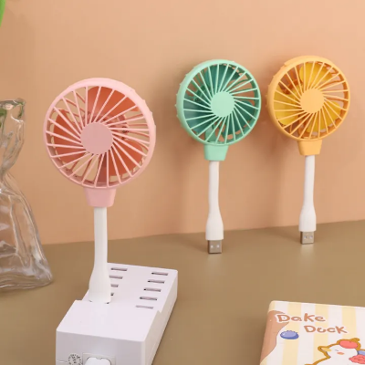 Picture of Mini Fan USB In-line Plug Silent Home Office Desk Laptop Strong Wind Cooling Fans Adjustable Summer Outdoor Portable Cooler Fan-The Asia Express - Multicolor