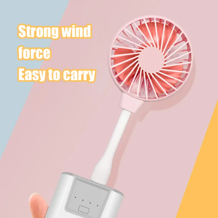 Picture of Mini Fan USB In-line Plug Silent Home Office Desk Laptop Strong Wind Cooling Fans Adjustable Summer Outdoor Portable Cooler Fan-The Asia Express - Multicolor