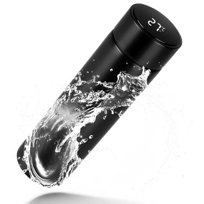 Picture of Stainless Steel Smart Water Bottle,Temperature Display,LED Digital Smart Vacuum Water Bottle,Touch Intelligent Temperature Display Vacuum Flasks 500ml -The Asia Express - Multicolor