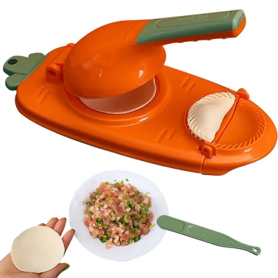 Picture of 2 in 1 magic cake maker -2 in1 dumpling maker diy kit wrapper presser manual Labor-machine kitchen gadgets mini size-The Asia Express - Multicolor