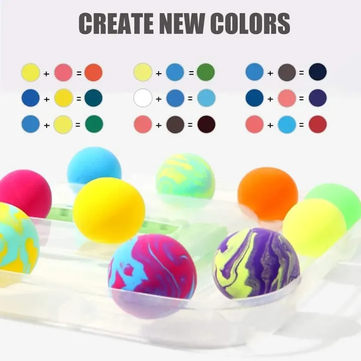 Picture of 12 Colors Soft Super Light Clay Modeling Air Dry Clay For DIY Handmade Toys-The Asia Express - Multicolor