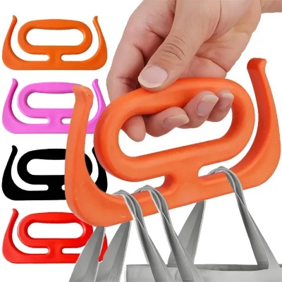 Picture of 2 Pcs Portable Bag Grip Grocery Bag Carrier Shopping Bag Carrier Grocery Bag Holder Multipurpose Clips Handle Carrier_The Asia Express - Multicolor