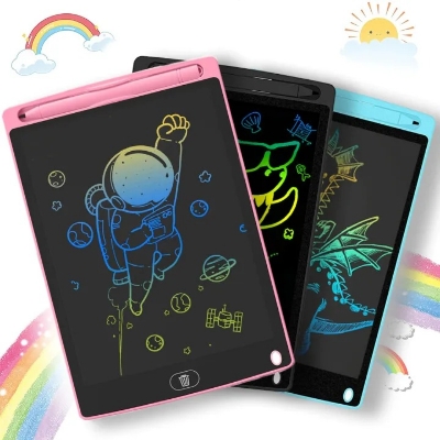 Picture of 12 Inch LCD Writing Tablet Drawing Board Kids Graffiti Sketchpad Toys Handwriting Blackboard Magic Drawing Boards Toy Gift-The Asia Express - Multicolor