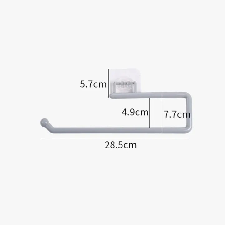 Picture of Punchfree Kitchen Paper Towel Rack Holder Paper Roll Rack Hanger Rag Storage Rack Wallmounted Towel Kitchen Bathroom Accessories-The Asia Express - Multicolor