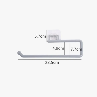 Picture of Punchfree Kitchen Paper Towel Rack Holder Paper Roll Rack Hanger Rag Storage Rack Wallmounted Towel Kitchen Bathroom Accessories-The Asia Express - Multicolor