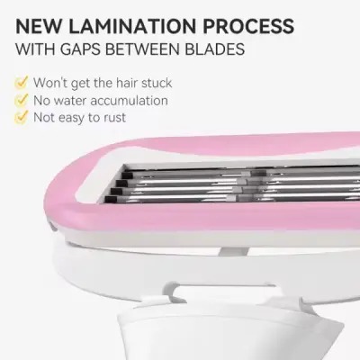 Picture of GlowSkin Women’s Triple-Blade Shaving Razor with Protective Travel Case & Extra Replacement Blade – Smooth, Safe & Painless Hair Removal Razor for Face, Arms & Body - The Asia Express - Multicolor