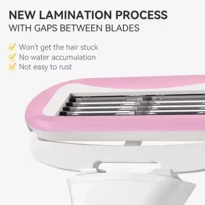 Picture of GlowSkin Women’s Triple-Blade Shaving Razor with Protective Travel Case & Extra Replacement Blade – Smooth, Safe & Painless Hair Removal Razor for Face, Arms & Body - The Asia Express - Multicolor