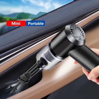 Picture of 12W Car Cordless Vacuum Cleaner Wet Dry Vacuum Cleaner Powerful Suction Mini Vacuum Cleaner USB Rechargeable for Vehicle/Home- The Asia Express