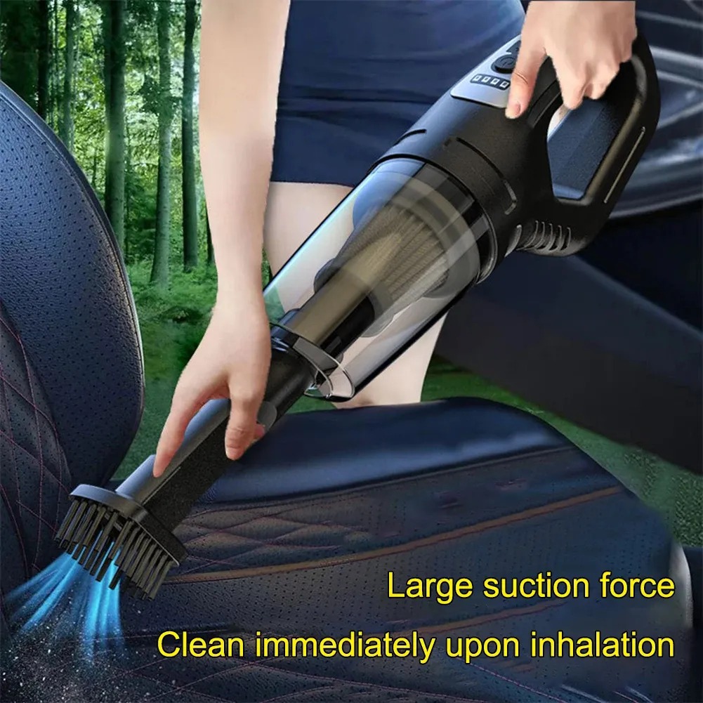 Picture of 12W Car Cordless Vacuum Cleaner Wet Dry Vacuum Cleaner Powerful Suction Mini Vacuum Cleaner USB Rechargeable for Vehicle/Home- The Asia Express