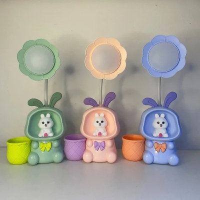 Picture of 3 in 1 eye protection table lamp,,cutty flower led light,table lamp,sharpner lamp- The Asia Express - Multicolor