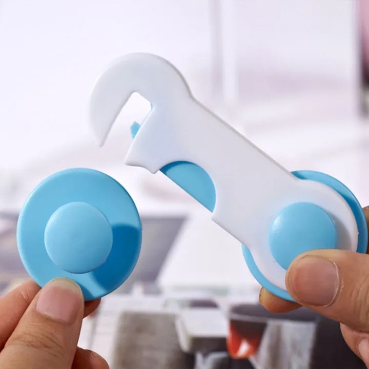 Picture of Creative Baby Kids Safety Lock Box Drawer Cupboard Cabinet Wardrobe Door Fridge Safety Lock Prevent Children From Opening Drawers Toddler Safety Protector- The Asia Express - Multicolor