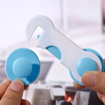 Picture of Creative Baby Kids Safety Lock Box Drawer Cupboard Cabinet Wardrobe Door Fridge Safety Lock Prevent Children From Opening Drawers Toddler Safety Protector- The Asia Express - Multicolor