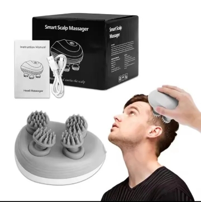Picture of Portable Cordless Head Scratcher Stress Relax Hair Growth Electric Head Massager with 4 Claws for Deep Massage- The Asia Express - Multicolor