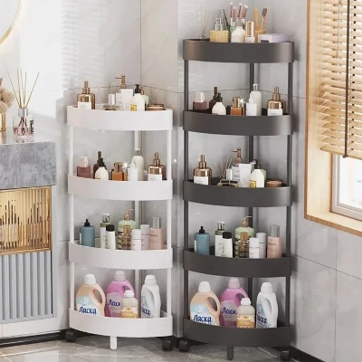 Picture of 4 layer Bathroom Storage Cart With Wheels Kitchen Living Room Storage Rack High Load-Bearing Capacity Home Accessories- The Asia Express - Multicolor