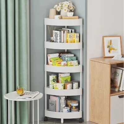 Picture of 4 layer Bathroom Storage Cart With Wheels Kitchen Living Room Storage Rack High Load-Bearing Capacity Home Accessories- The Asia Express - Multicolor