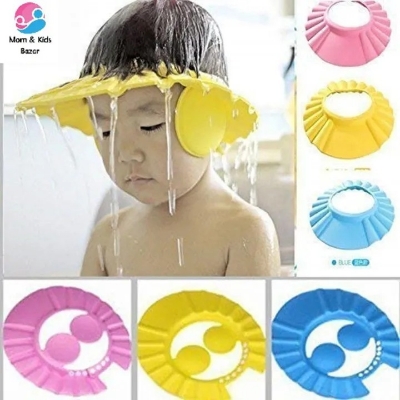 Picture of Adjustable Kids Shower Cap Baby EVA Soft Kids Shampoo Bath Shower Cap Hat Baby Care Bath Protection for Kid Shower Accessory- The Asia Express - Multicolor