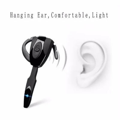 Picture of Wireless Ear Hook Headset (SL: 349) – Hands-Free Bluetooth Earphone for Comfortable, Secure Fit and Ultimate Freedom – Enjoy Calls, Music, and Voice Commands Anywhere- The Asia Express - Black