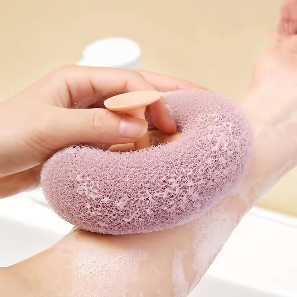 Picture of Soft Bristle Bathroom Brush with Suction Cup – Gentle Hair Bath Brush, Back Scrubbing Body Brush, Mud Exfoliating Shower Scrubber & Massage Brush for Full Body Cleaning- The Asia Express - Multicolor