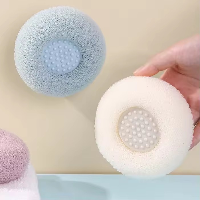 Picture of Soft Bristle Bathroom Brush with Suction Cup – Gentle Hair Bath Brush, Back Scrubbing Body Brush, Mud Exfoliating Shower Scrubber & Massage Brush for Full Body Cleaning- The Asia Express - Multicolor