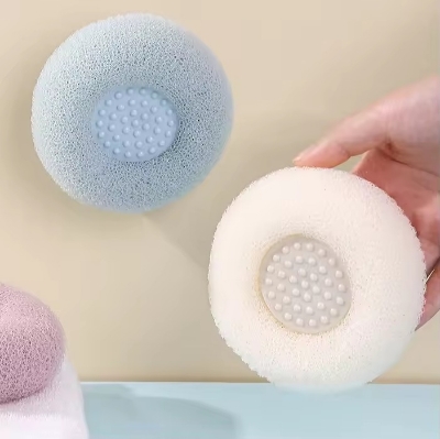 Picture of Soft Bristle Bathroom Brush with Suction Cup – Gentle Hair Bath Brush, Back Scrubbing Body Brush, Mud Exfoliating Shower Scrubber & Massage Brush for Full Body Cleaning- The Asia Express - Multicolor