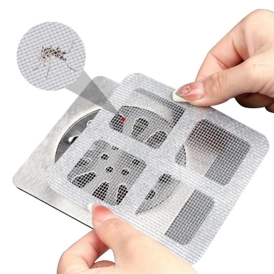 Picture of 1/5/10 Pcs Disposable Floor Drain Hair Catcher Stickers – Shower & Sink Mesh Strainers for Bathtub, Bathroom, Kitchen & Hair-Free Drain Protection- The Asia Express