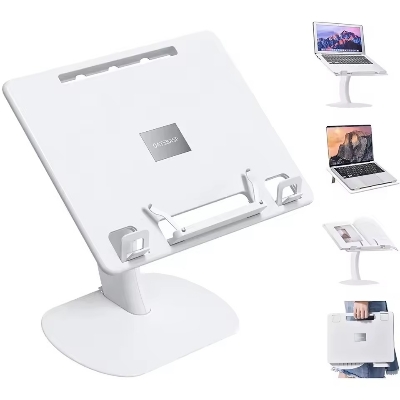Picture of Portable Adjustable Laptop & Tablet Stand – Multifunctional Desk Holder for MacBook Air/Pro, iPad Cooling Support, Home, Office & Dorm Study Table- The Asia Express - White