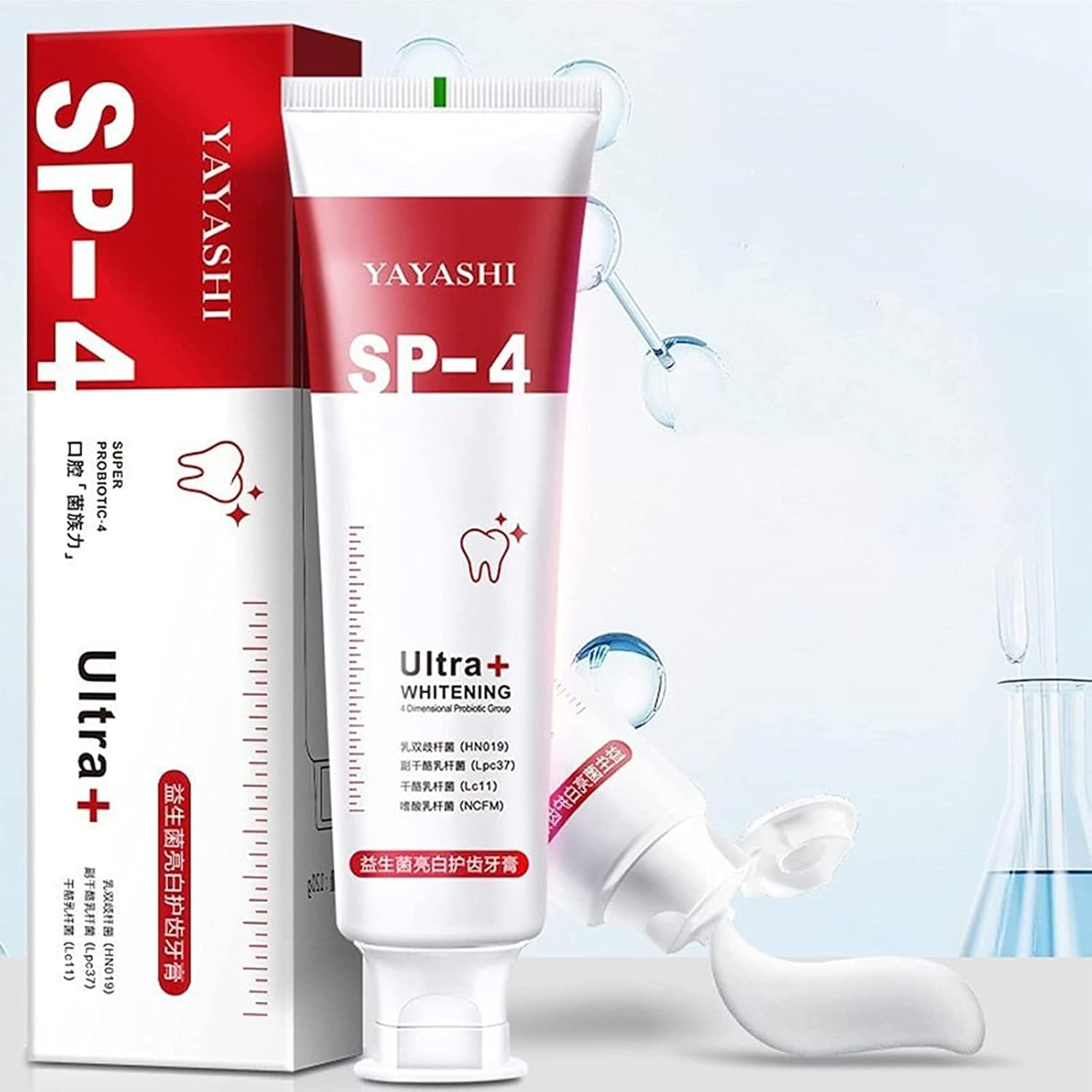 Picture of Yayashi SP-4 Probiotic Toothpaste – Fresh Breath, Teeth Whitening & Stain Removal Deep Cleaning Plaque Control for Healthy Oral Care - The Asia Express