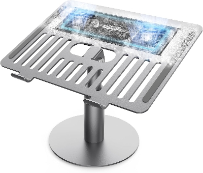 Picture of Peltier Semiconductor Laptop Cooling Pad Stand – Rapid Cooling Aluminum Alloy Stand for 10–16″ Laptops, 360° Swivel & Height Adjustable, Ultra-Fast Heat Dissipation (50–86°F) - The Asia Express - Multicolor