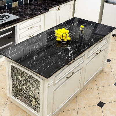 Picture of YENHOME Premium Marble Self-Adhesive Contact Paper – Waterproof, Oil-Proof & Moisture-Resistant Glossy Marble Wallpaper for Kitchen Countertop, Cabinet, Table, Stove Area & Furniture Renovation - The Asia Express - Multicolor
