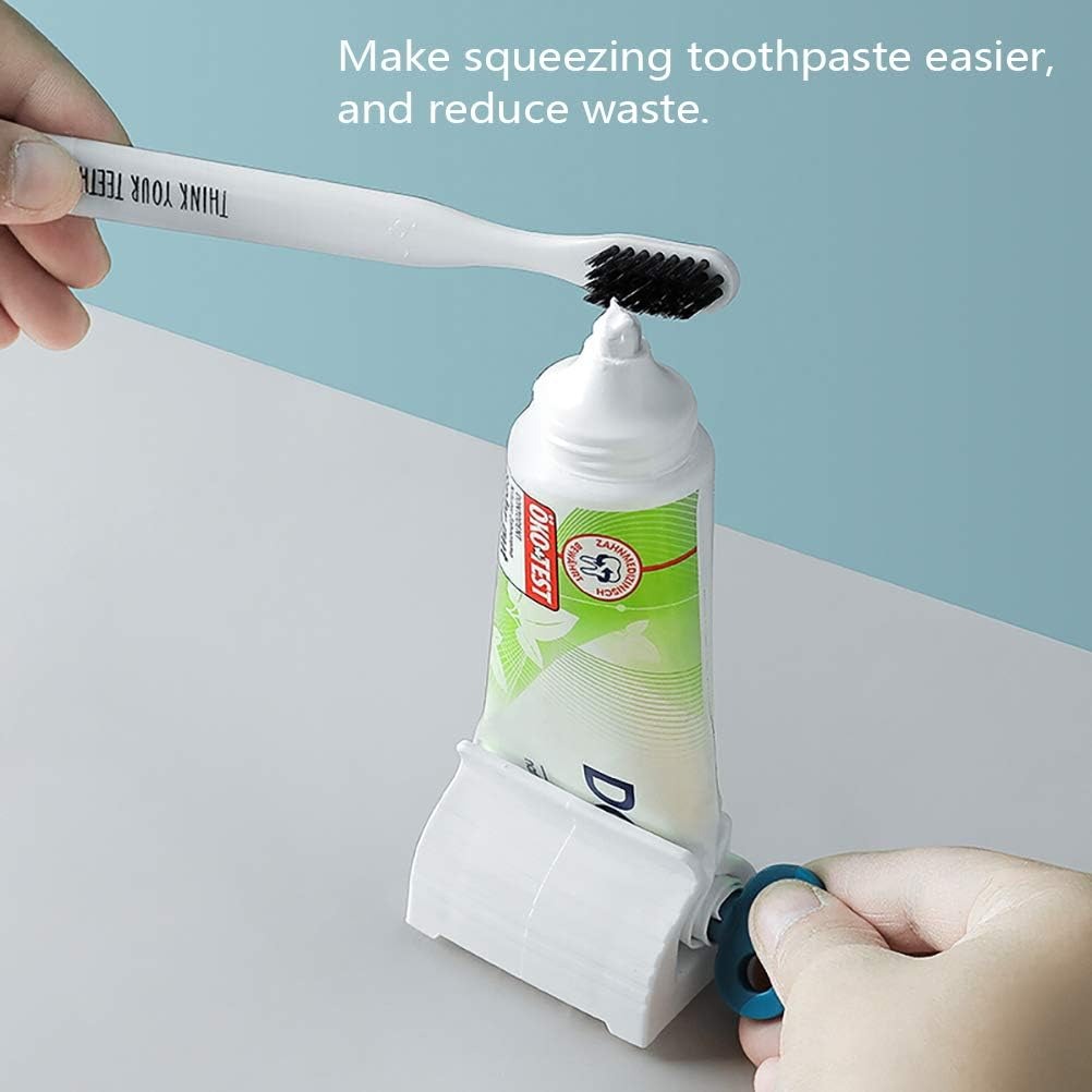 Picture of 1/2/3 Pcs Manual Toothpaste Squeezer Rolling Tube Dispenser – Hand-Press Rotating Seat Holder Stand for Toothpaste, Facial Cleanser & Cream Tubes | Easy Press Bathroom Organizer - The Asia Express